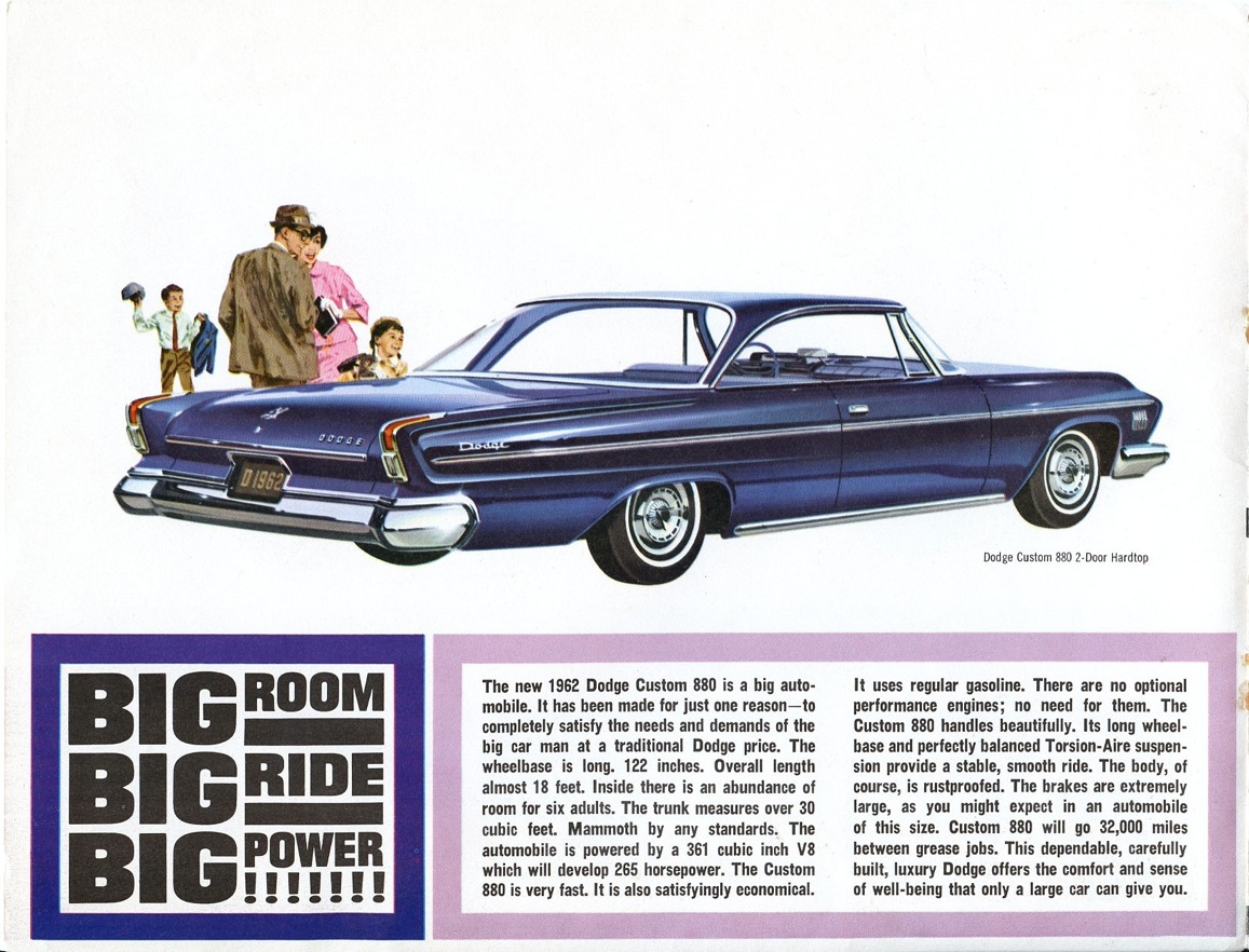 1962 Dodge 880 Brochure Page 8